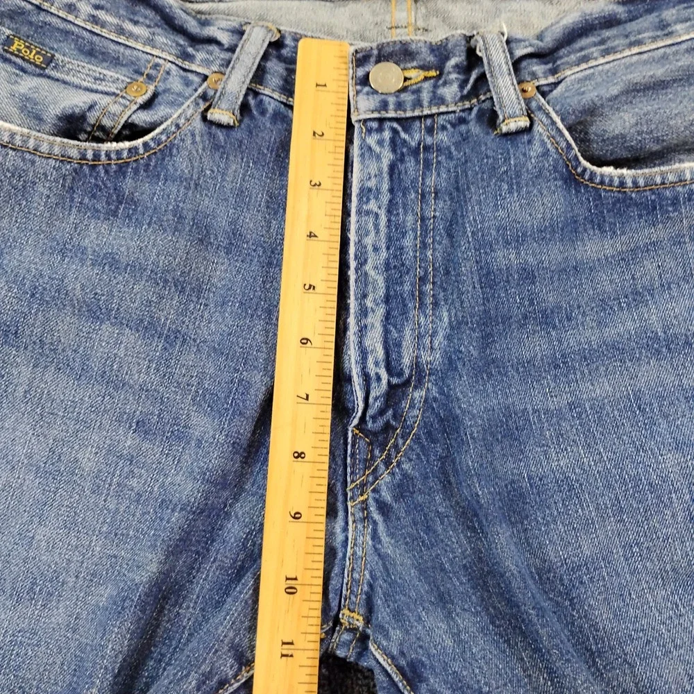 Polo Ralph Lauren Jeans Mens 33x32 Hampton Relaxed Straight Blue Denim Classic